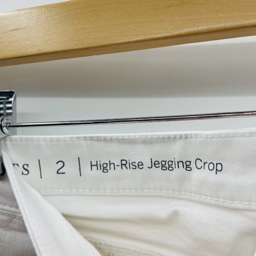 Talbots Womens Size 2 High Rise Jegging Crop Stretch Skinny Jeans in‎ White - Picture 6 of 8